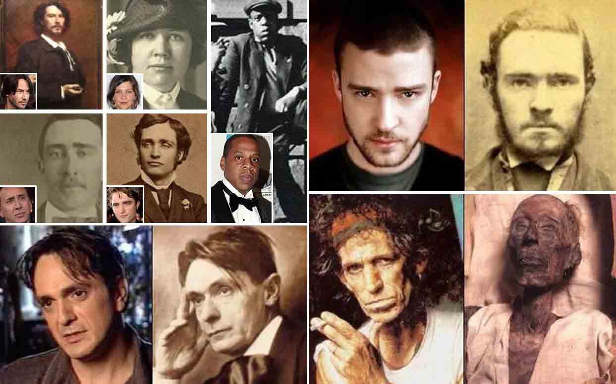 Selebritis `Penjelajah Waktu` karena mirip dengan.....